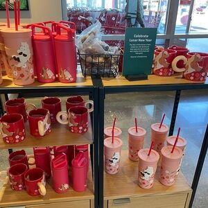 Complete set of Starbucks 2026 lunar new year of the horse